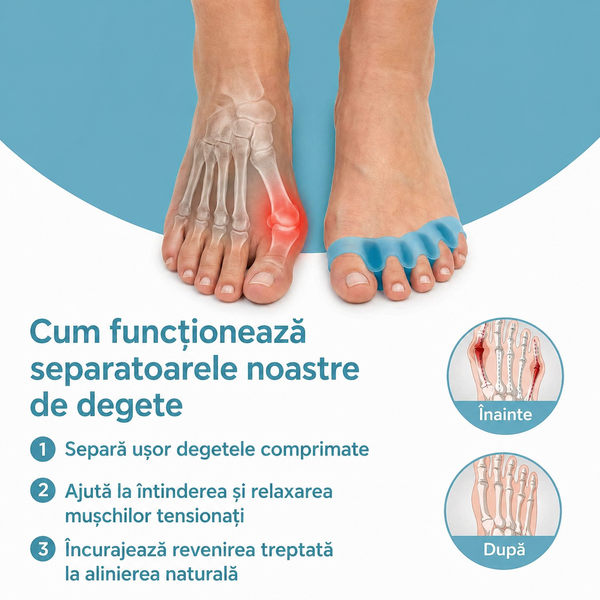 Corector pentru Monturi (Hallux Valgus) – Aliniază Degetele și Reduce Durerea Rapid