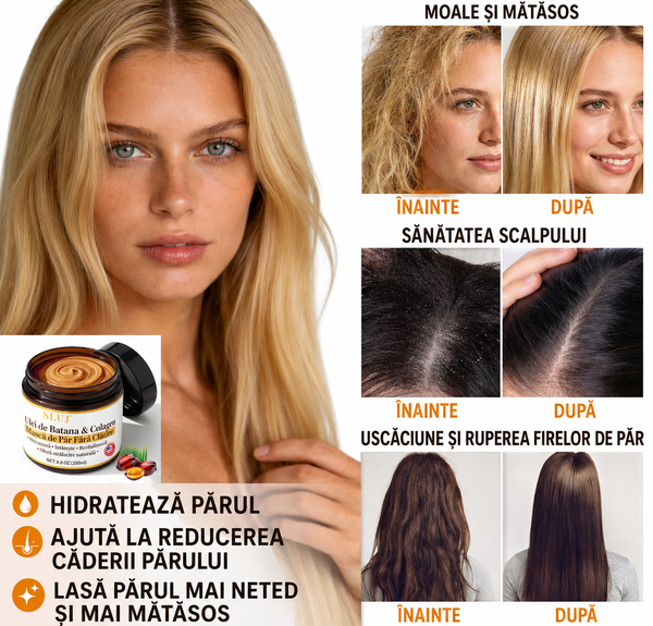 ✨ Batana Gold™ – Păr Mai Des, Mai Lung și Mai Strălucitor.